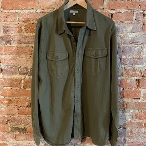 NWOT J Crew Wallace Barnes Olive Jersey Shirt
